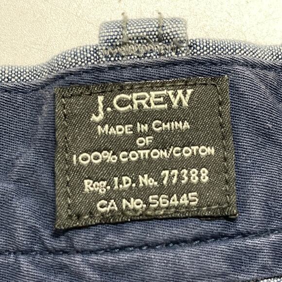 J Crew Stanton Shorts Mens Size 38 Blue 100% Cotton 8.5" Inseam BROKEN BUTTON - Picture 4 of 11
